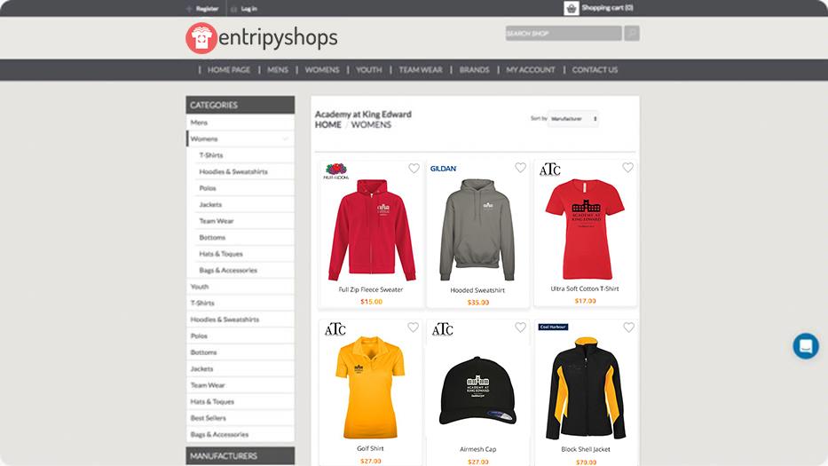 Entripy Shops